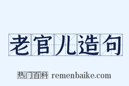 老官儿造句是什么意思的图片
